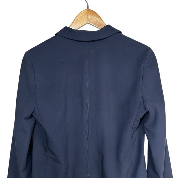 Etienne Aigner Womens Double Breasted Blazer Jacket Navy Blue Professional Chic - Picture 5 of 7